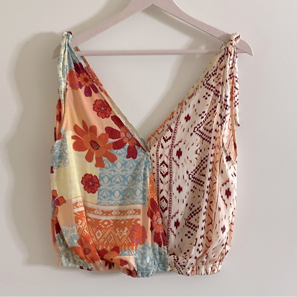 FREE PEOPLE Tied To Your Tank in Tropical Combo - Picture 4 of 13